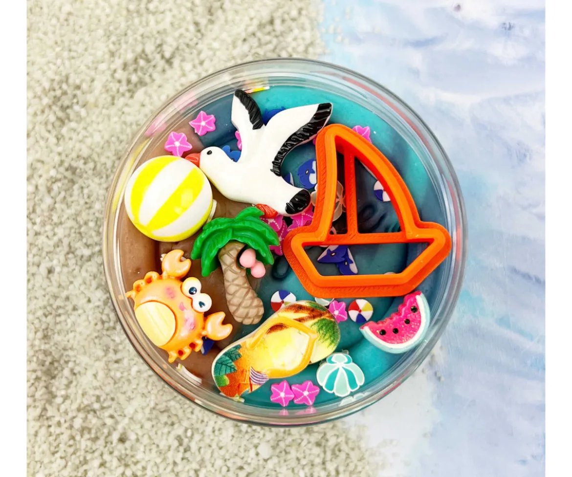 Masa Sensorial Build a Beach Surprise Pot