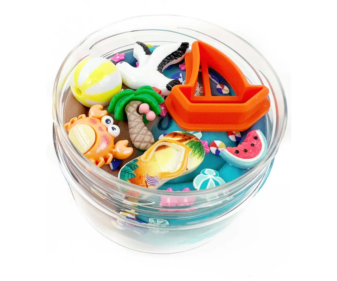 Masa Sensorial Build a Beach Surprise Pot