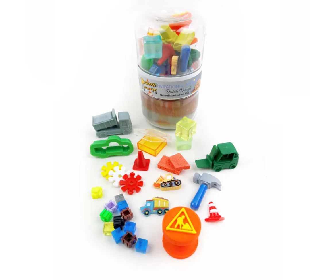 Masa Sensorial Build It Construction Play Pot