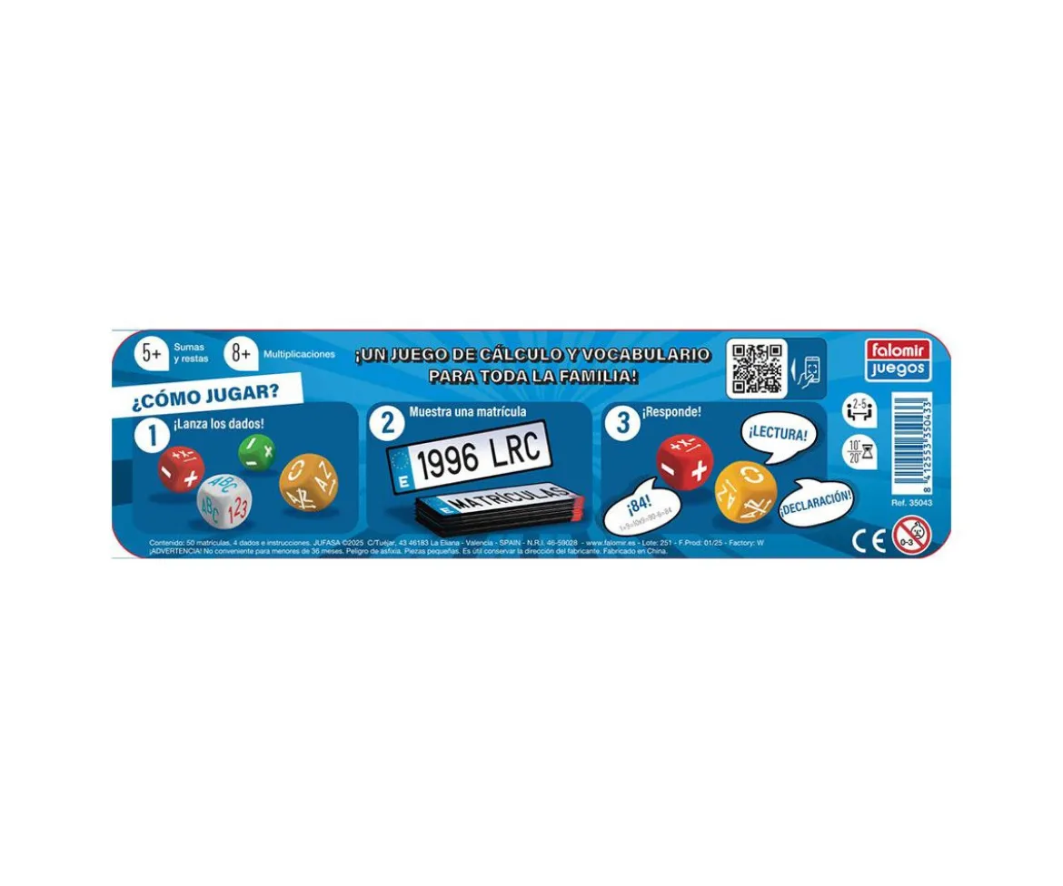 Matrículas: Juego Educativo de Letras y Números