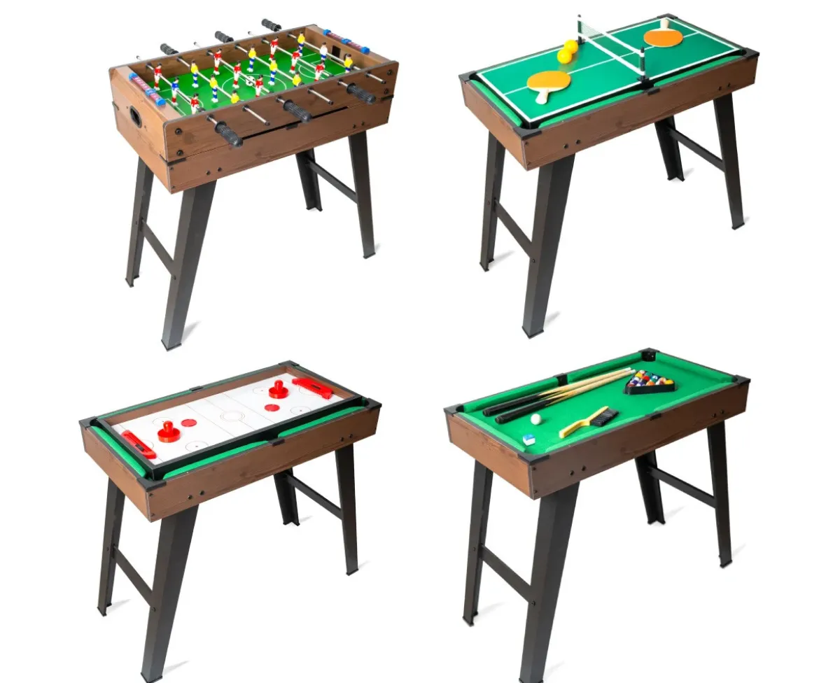 Mesa Multijuego 4 en 1 Woody