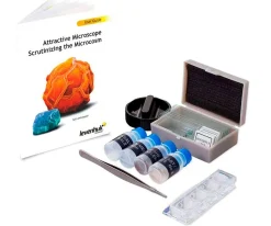 Microscopio Levenhuk LabZZ M101 Gris + Libro Educativo