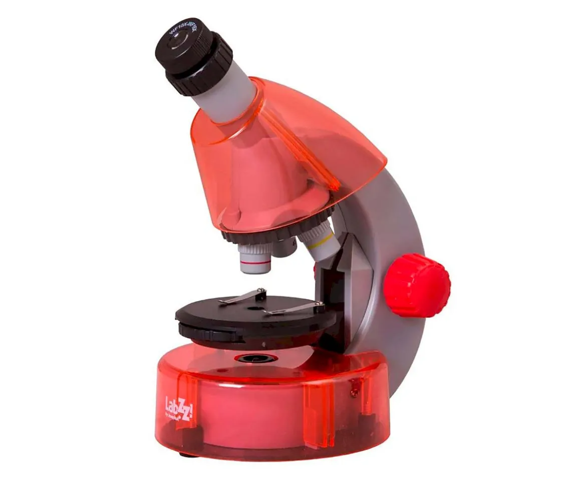 Microscopio Levenhuk LabZZ M101 Naranja + Libro Educativo