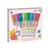 8 Mini Bolígrafos de Gel con Purpurina Fruits Kawaii