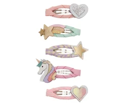 5 Mini Clips Dreamy Unicorn Clic Clacs