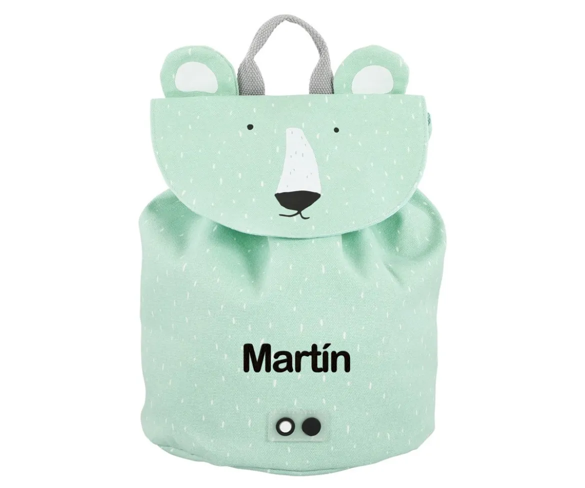 Mini Mochila Mr. Polar Bear con Llavero Personalizado