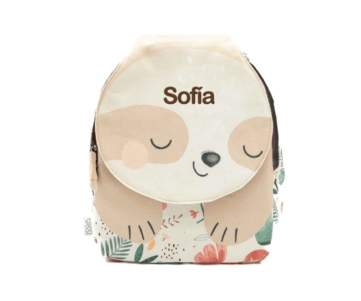 Mini Mochila Perezoso Personalizable