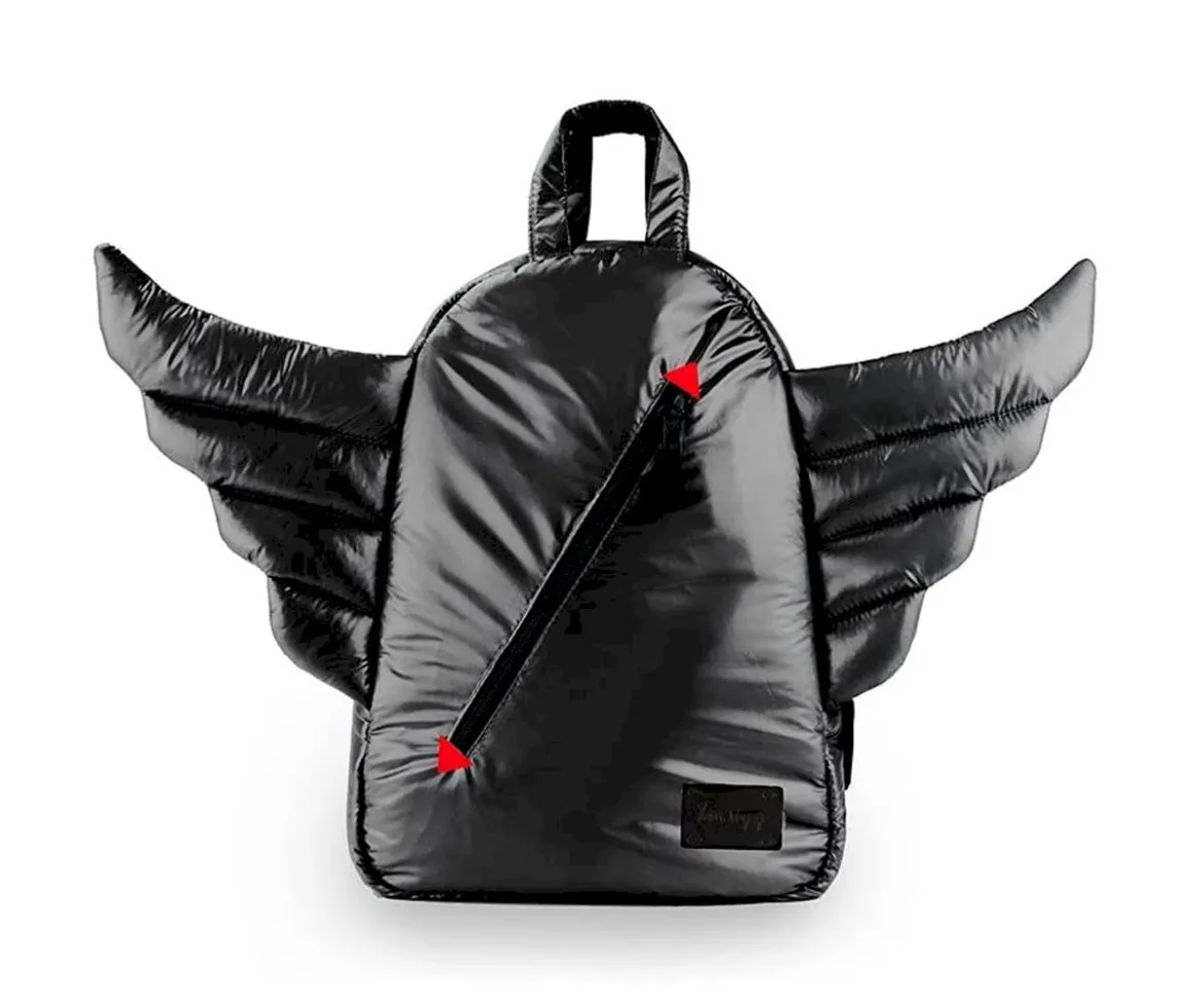 Mini Mochila Wings Negra