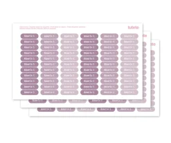 198 Mini Pegatinas para Objetos Lilac