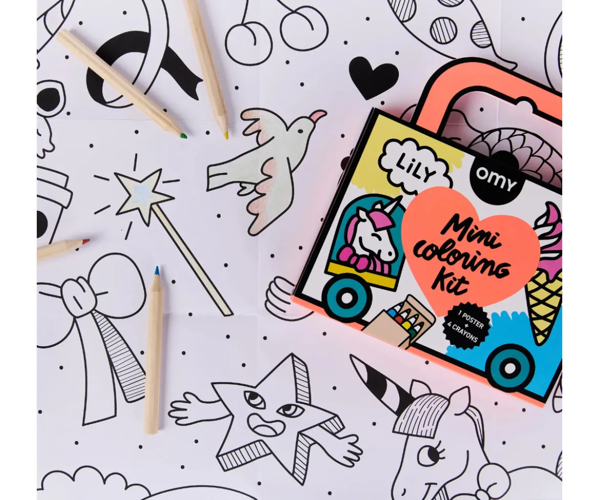Mini Pocket Omy Unicornio para Colorear