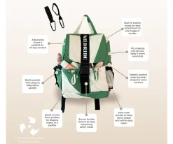 Mochila Adulto Green Graphic