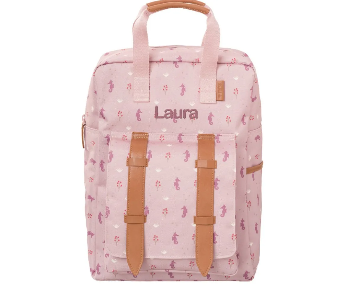 Mochila Colegio Caballito de Mar Personalizable