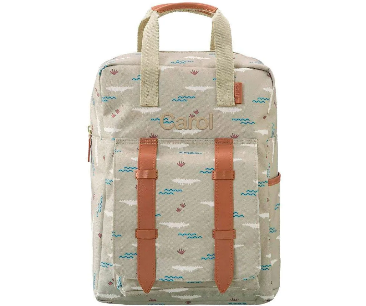 Mochila Colegio Cocodrilo Personalizable