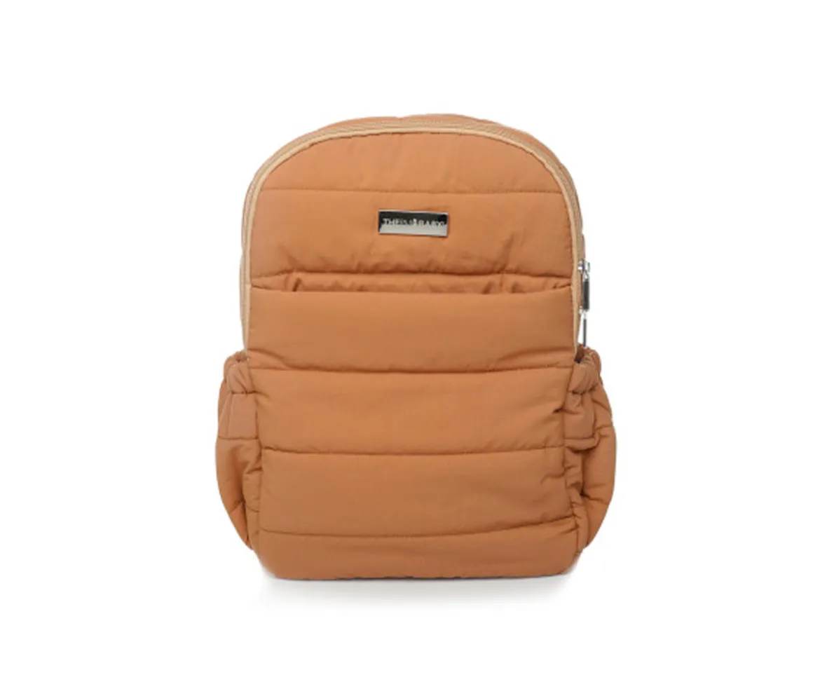 Mochila con Cambiador Plumini para Bebés Ocre