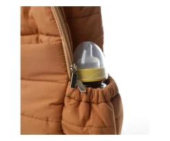 Mochila con Cambiador Plumini para Bebés Ocre