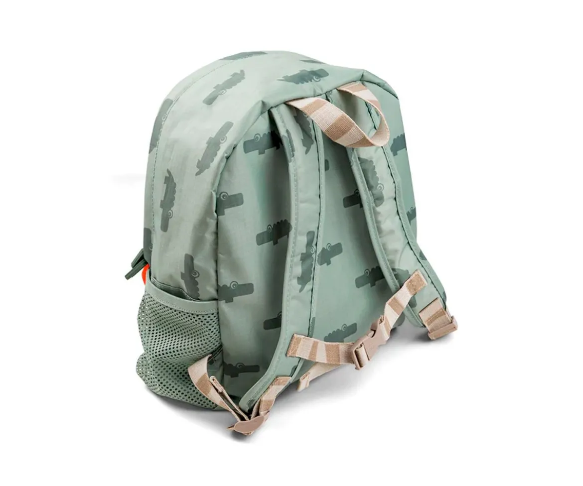Mochila Croco Green Personalizable