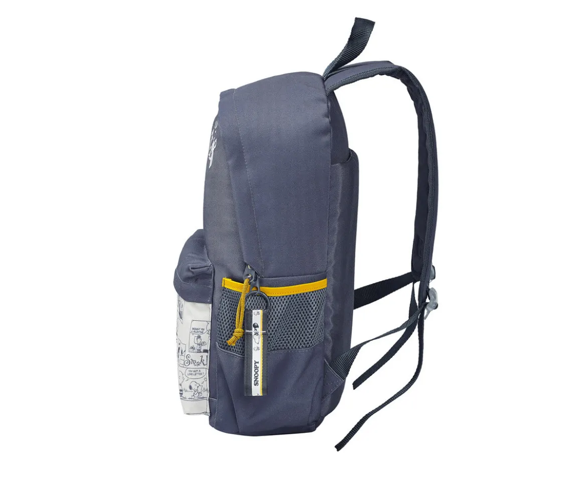 Mochila Escolar Adaptable a Carro Snoopy Personalizable