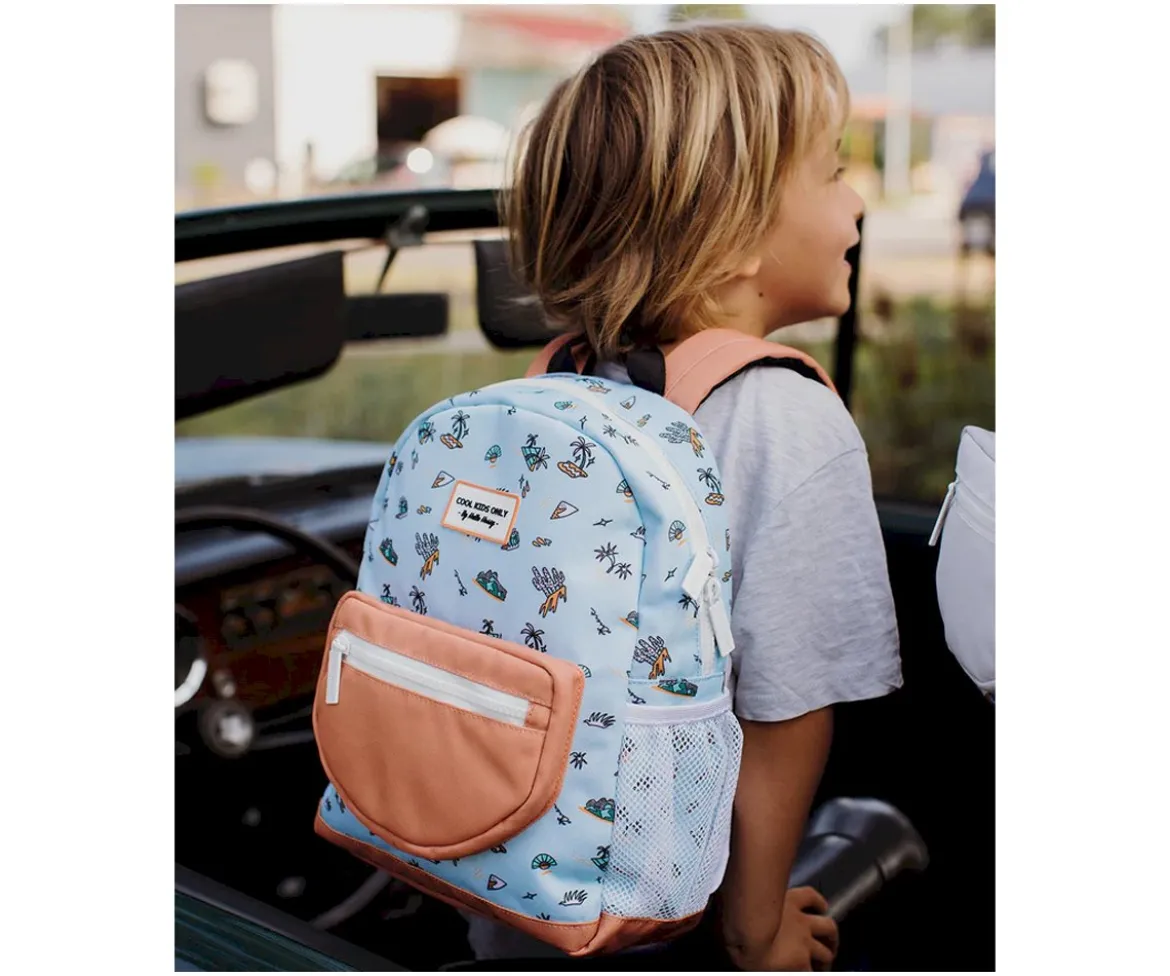 Mochila Escolar Blue Island Personalizable