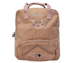 Mochila Escolar Grande Mr. Cat con Llavero Personalizado