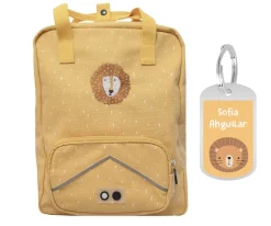 Mochila Escolar Grande Mr. Lion con Llavero Personalizado