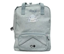 Mochila Escolar Grande Mr. Shark con Llavero Personalizado