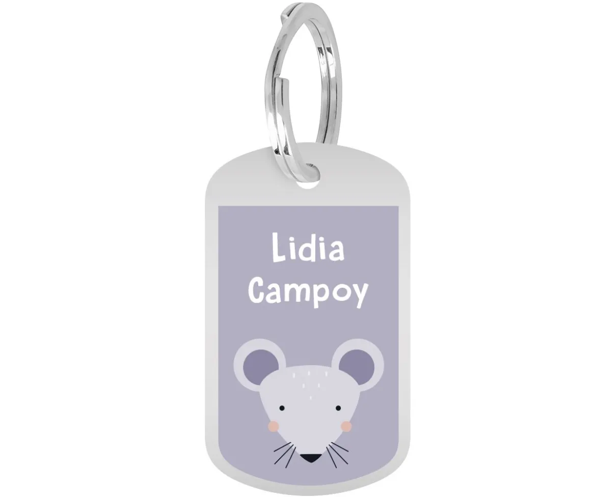 Mochila Escolar Grande Mrs. Mouse con Llavero Personalizado