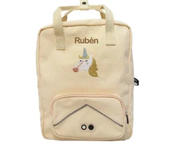 Mochila Escolar Grande Mrs. Unicorn con Llavero Personalizado