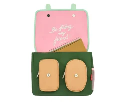 Mochila Escolar Mini Solapa Bubblegum
