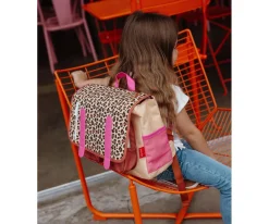 Mochila Escolar Mini Solapa Léopard