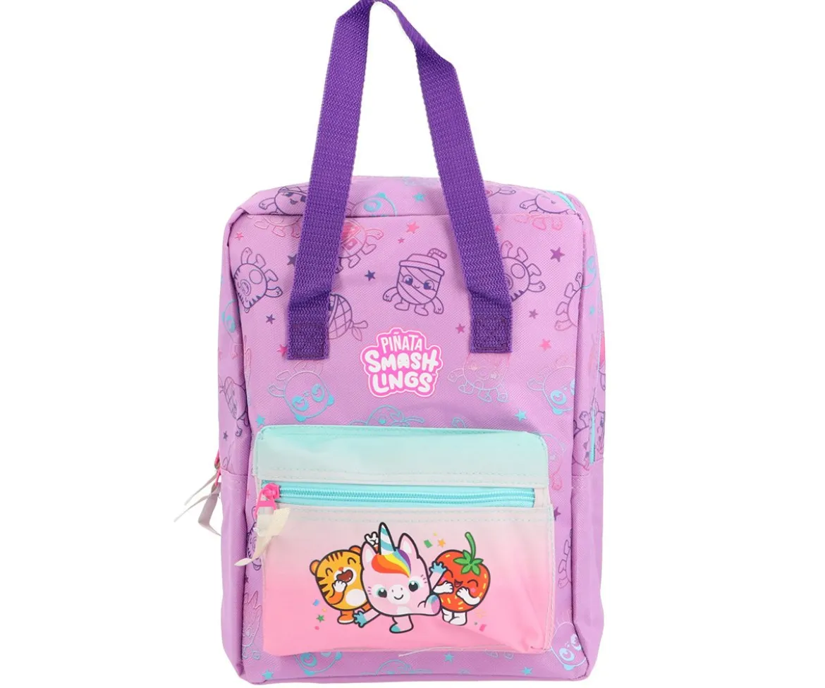 Mochila Escolar Pinatas Smashlings Party Vibes Purple