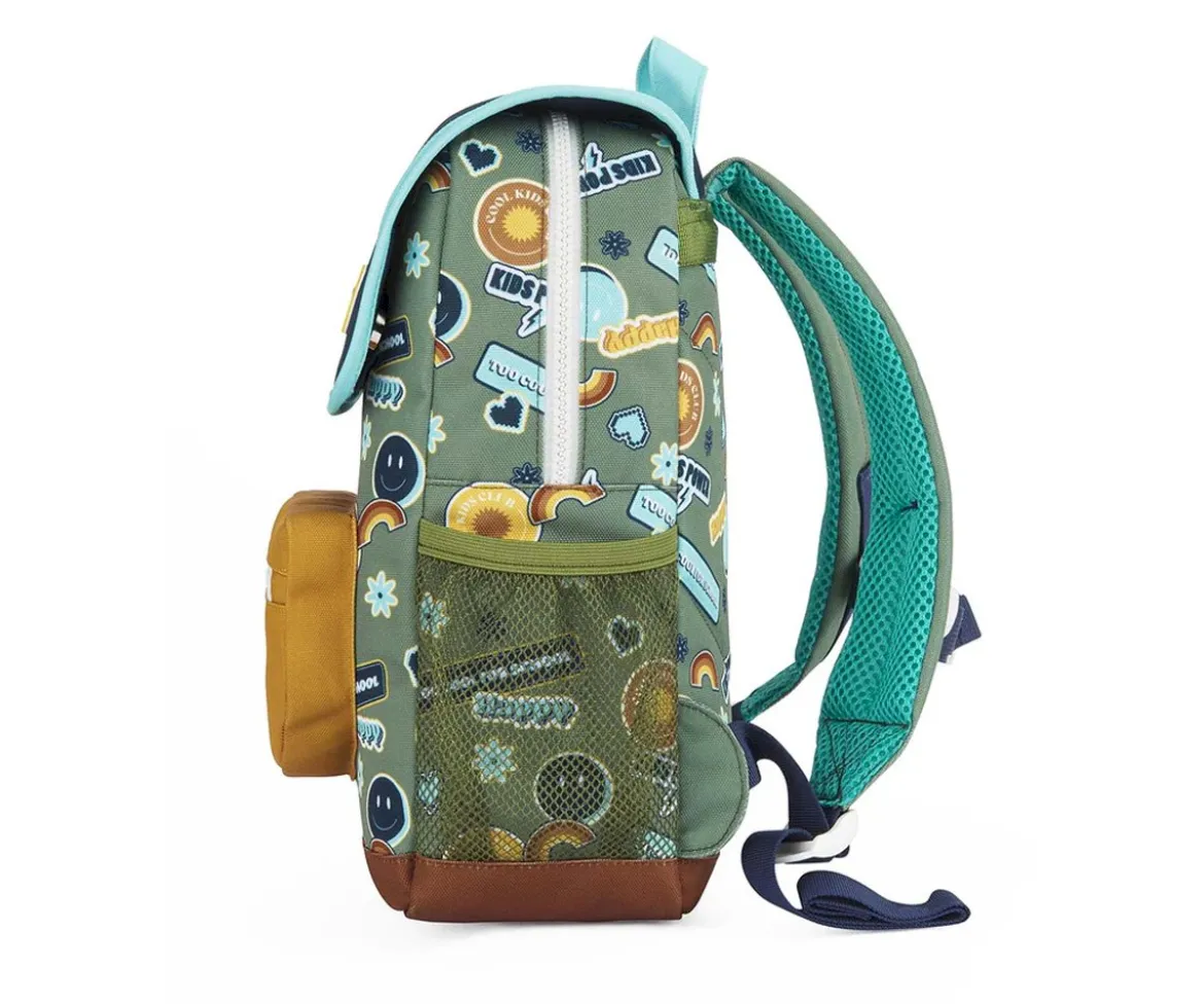 Mochila Escolar Solapa Smiley Personalizable