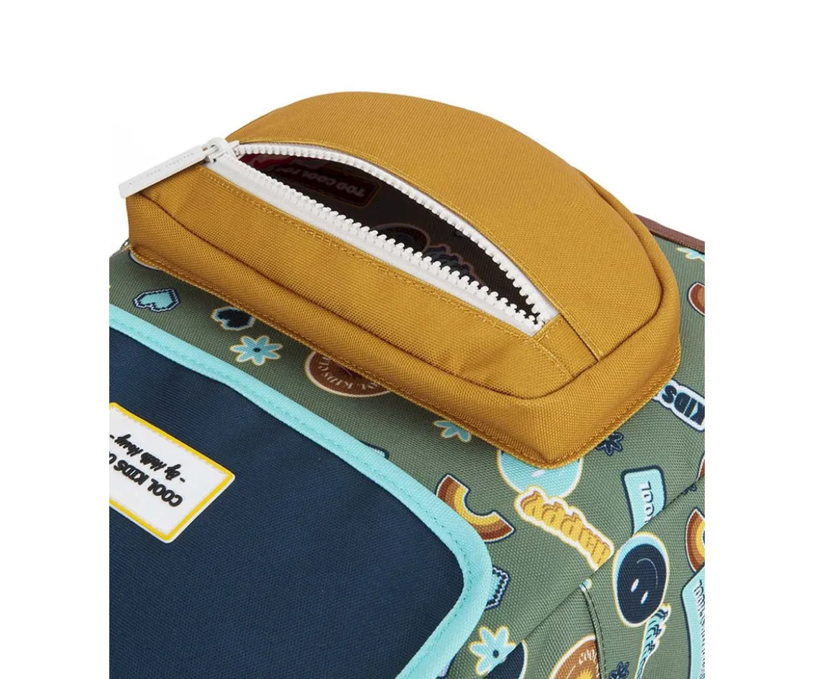 Mochila Escolar Solapa Smiley Personalizable