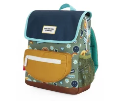 Mochila Escolar Solapa Smiley Personalizable