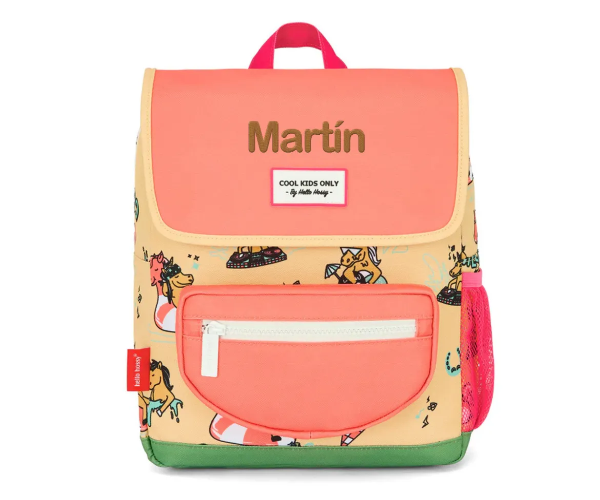 Mochila Escolar Solapa Unicornio Personalizable