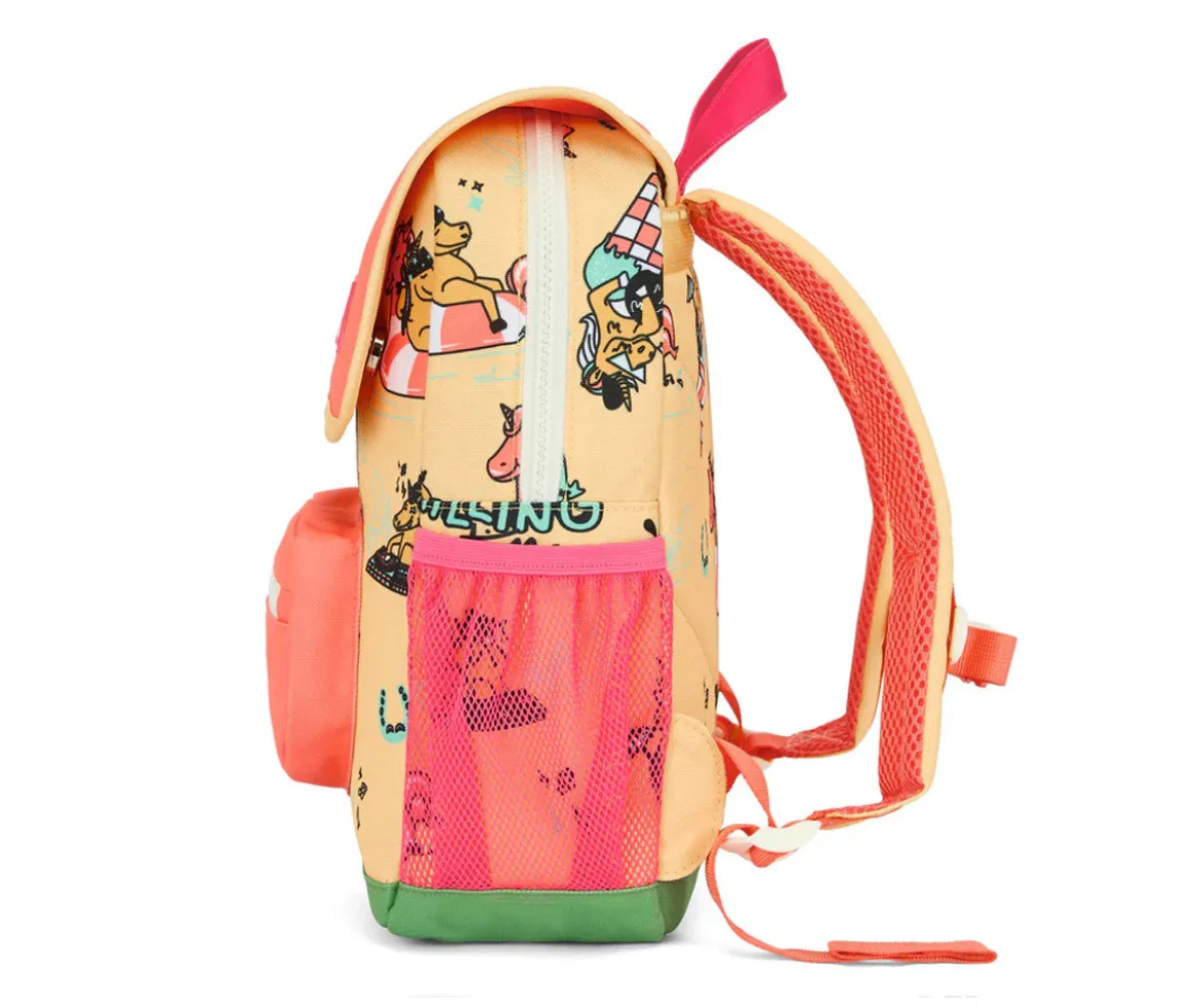 Mochila Escolar Solapa Unicornio Personalizable
