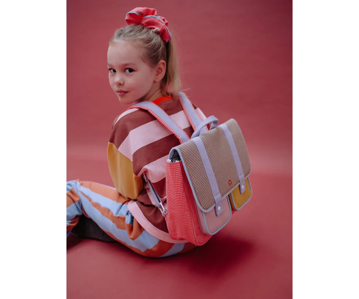 Mochila Escolar Sticky Lemon Gingham Flower Rose