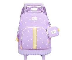 Mochila Escolar Trolley May Daisy Lilac