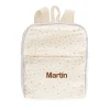 Mochila Flor Azul Personalizable
