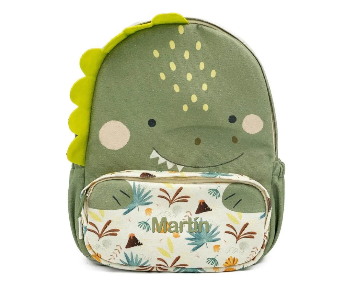 Mochila Grande Personalizable Dinosaurio