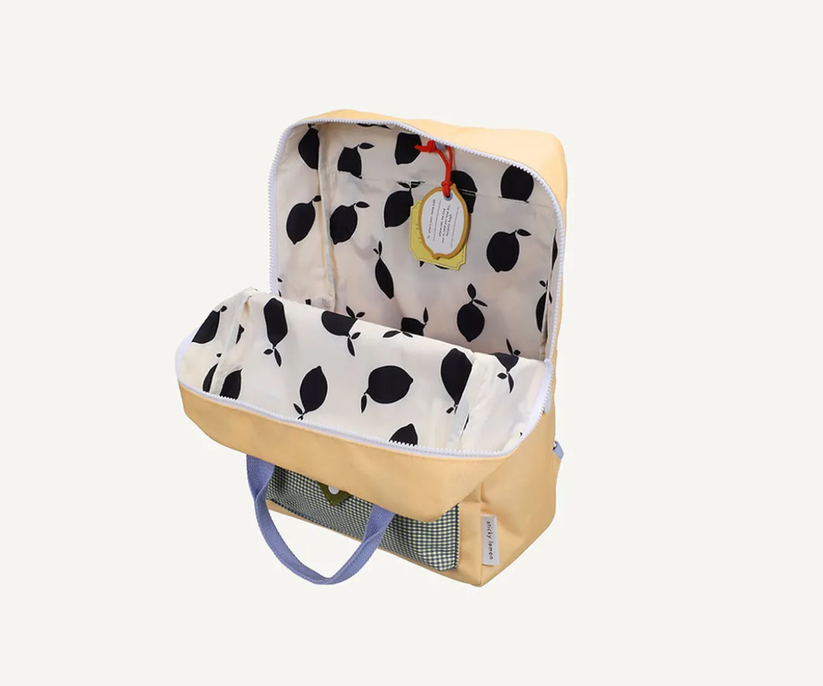 Mochila Grande Personalizable Sticky Lemon Envelope Twiggy Beige