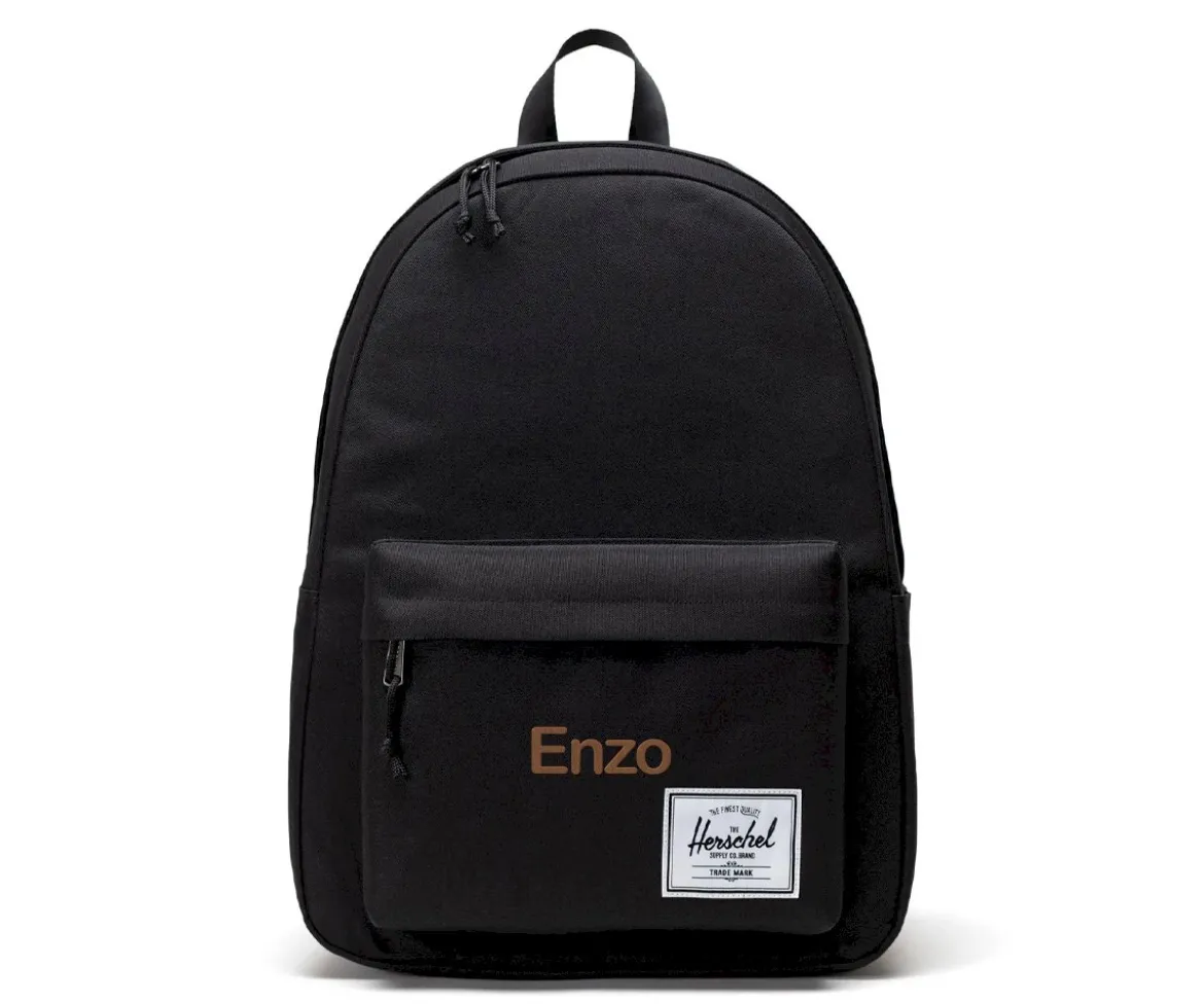 Mochila Herschel Classic XL Black Personalizable