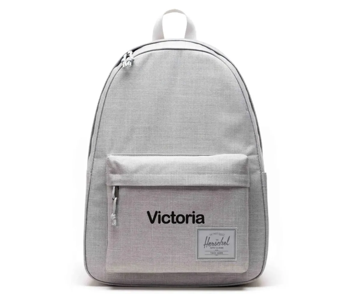 Mochila Herschel Classic XL Grey Crosshatch Personalizable