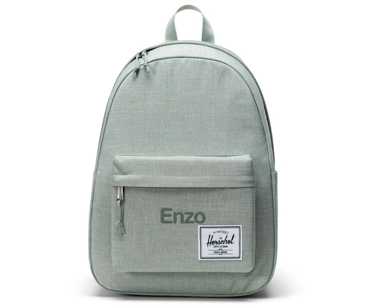Mochila Herschel Classic XL Iceberg Green Crosshatch Personalizable