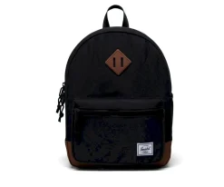 Mochila Herschel Heritage Kids Black Saddle Brown Personalizable