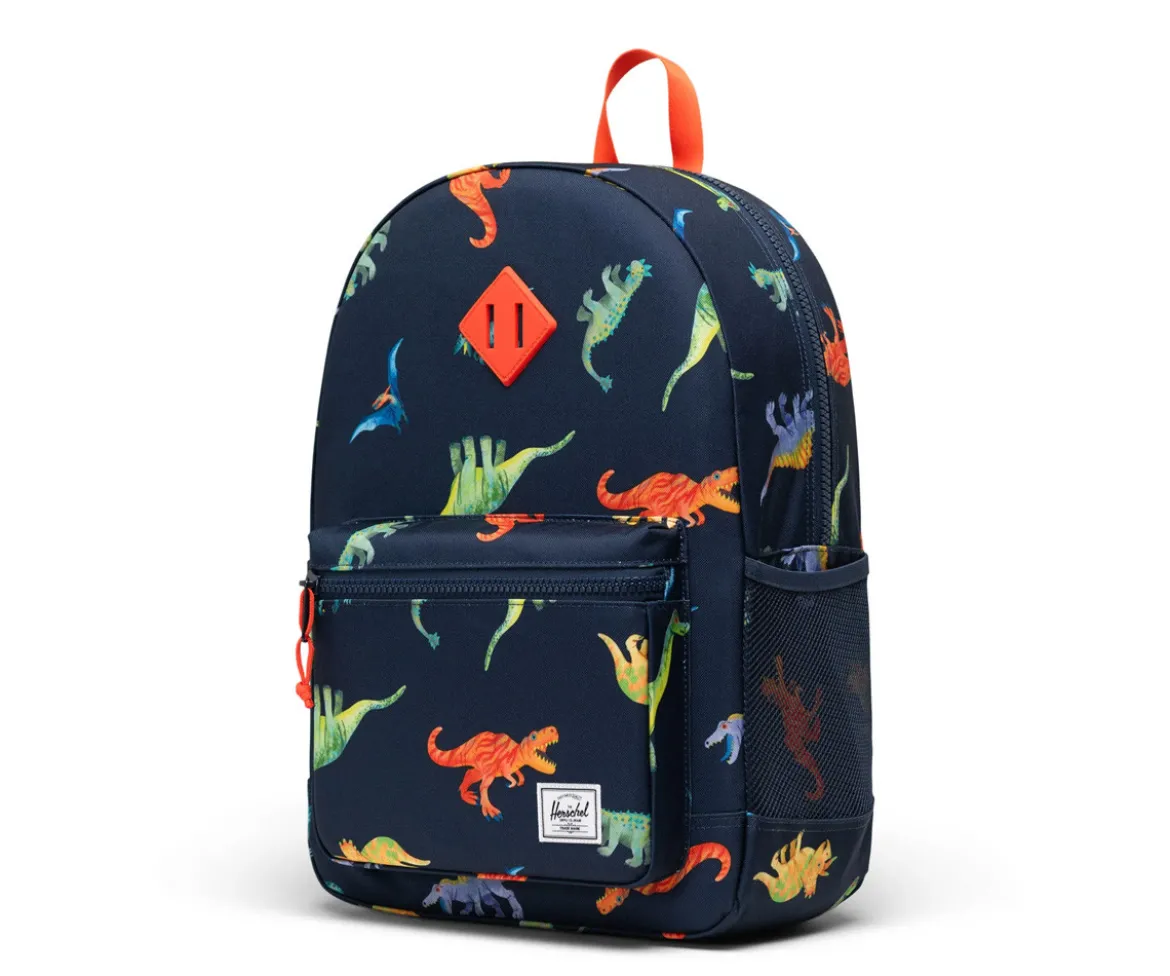 Mochila Herschel Heritage Youth Personalizable Dinos Darkest Navy