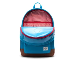 Mochila Herschel Heritage Youth Personalizable French Blue Saddle Bronw