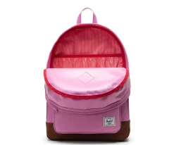Mochila Herschel Heritage Youth Personalizable Opera Mauve Saddle Brown