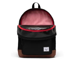 Mochila Herschel New Heritage Kids Personalizable Black Saddle Brown