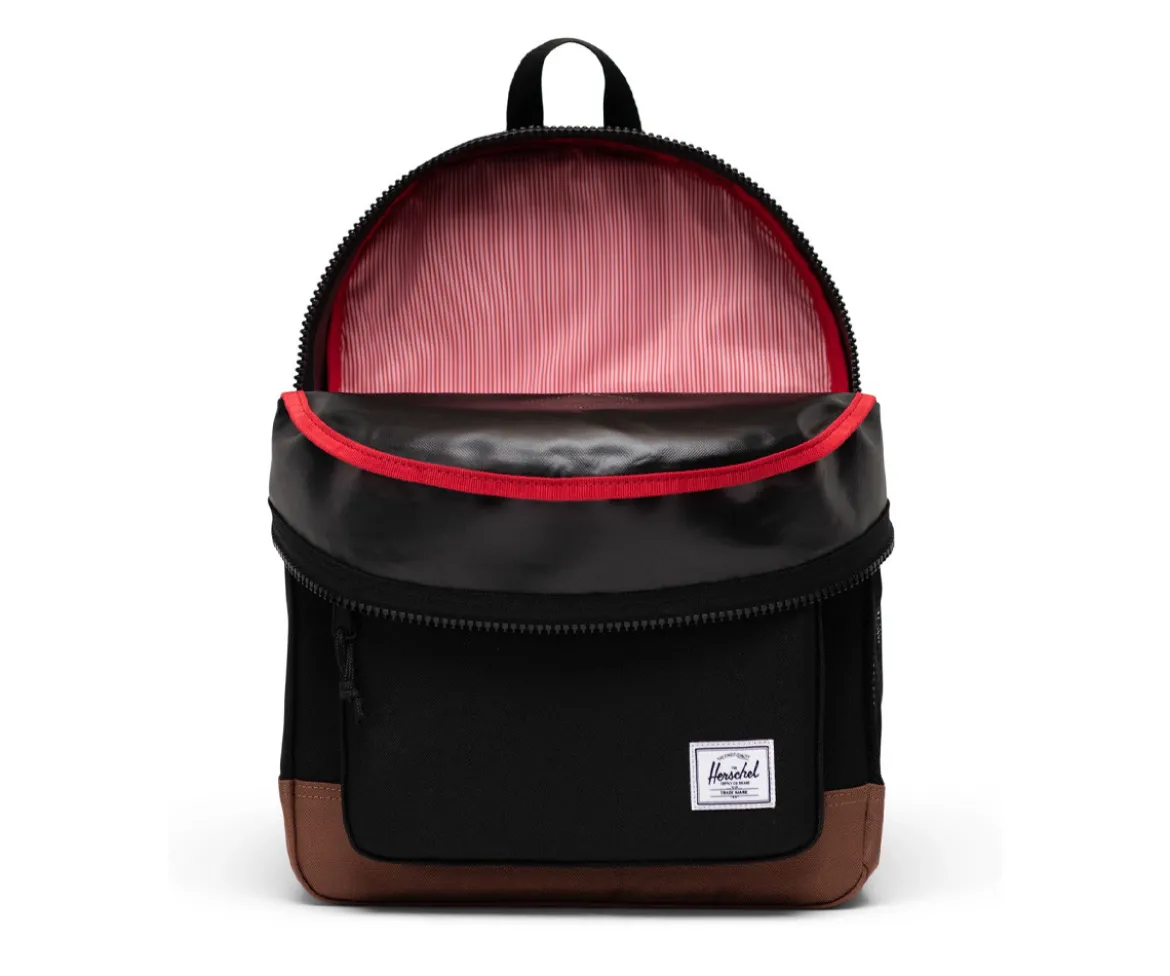 Mochila Herschel New Heritage Kids Personalizable Black Saddle Brown