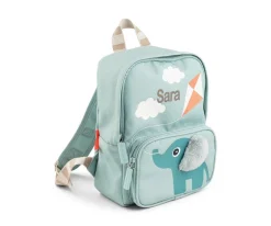 Mochila Infantil Canvas Elphee Blue Personalizable